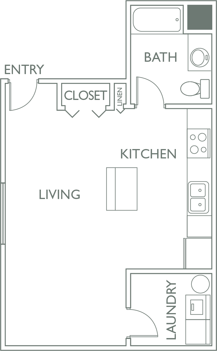Studio Floor Plan 1